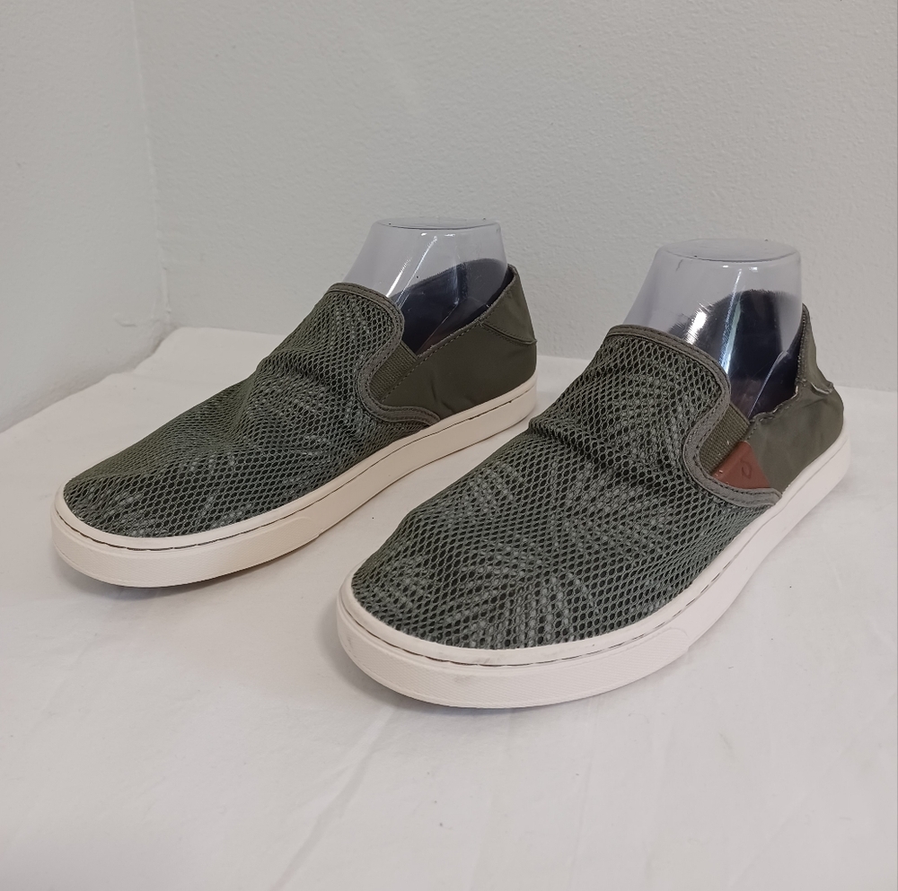 Olukai Pehuea Palm Sneakers olive green size 8w